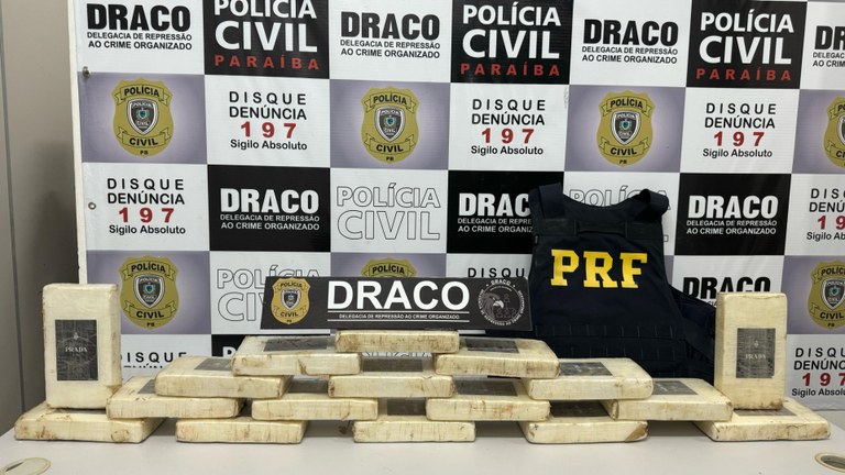 INVESTIGAÇÃO: Operação policial apreende mais 17 tabletes de cocaína pura em Monteiro